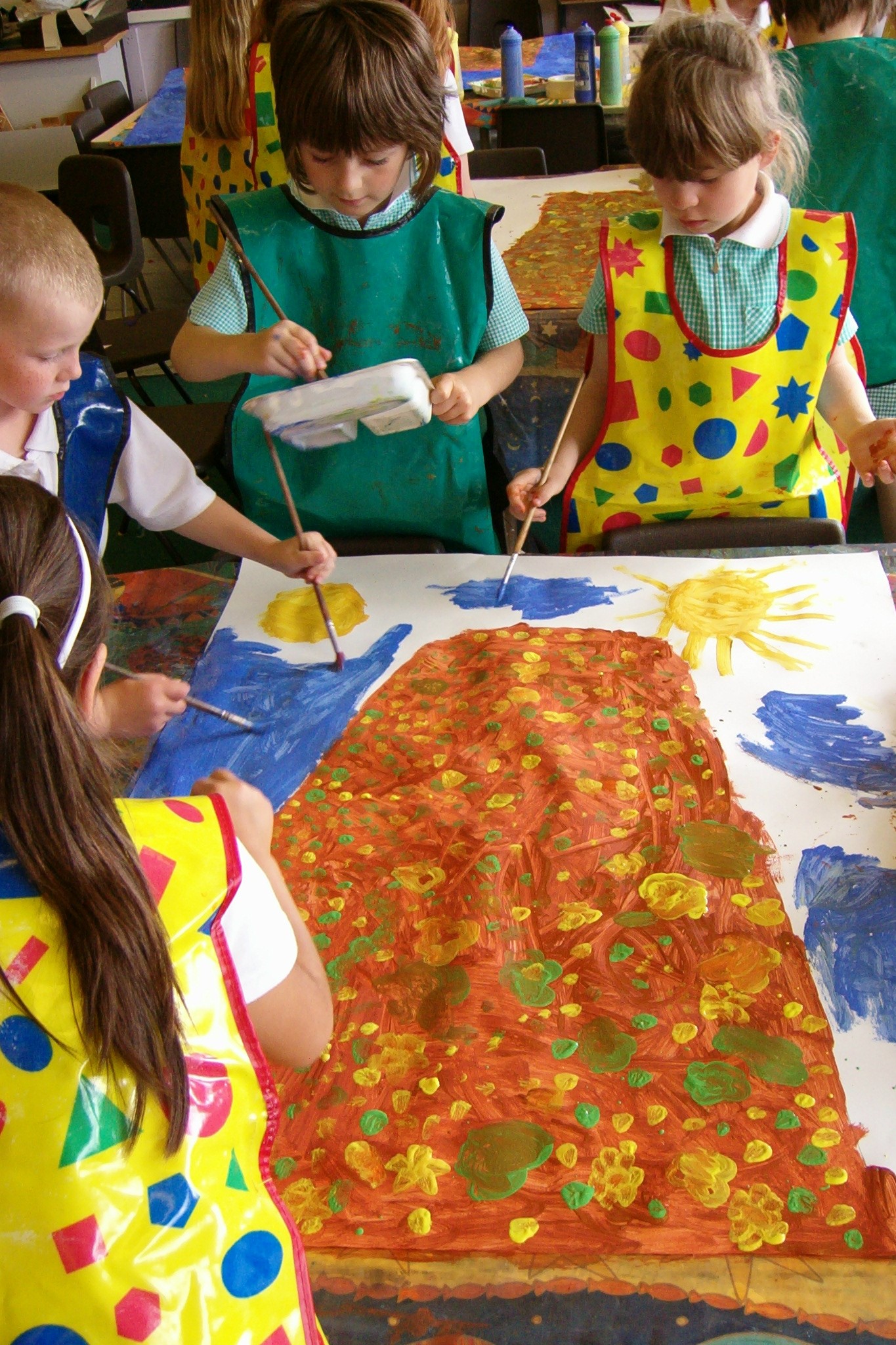 Children painting